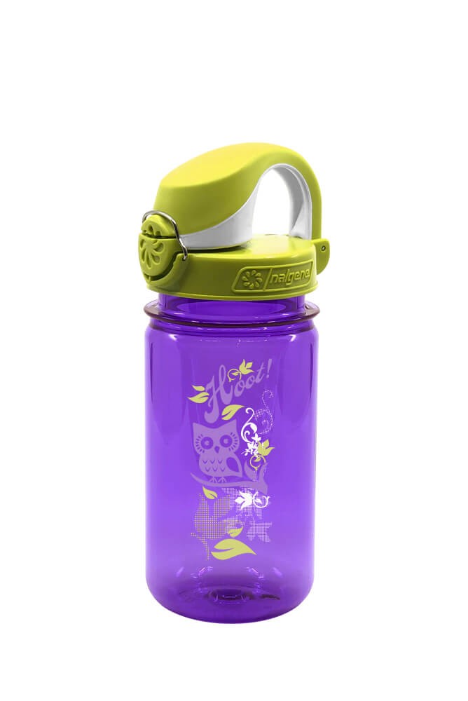 Nalgene product view: 12oz On-The-Fly Kids Lock-Top Bottle with Graphics U1 — 12oz On-The-Fly Kids Lock-Top Bottle with Graphics