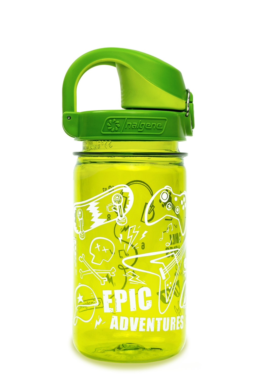 Nalgene product detail: 12oz On-The-Fly Kids Lock-Top Bottle with Graphics U1 — 12oz On-The-Fly Kids Lock-Top Bottle with Graphics