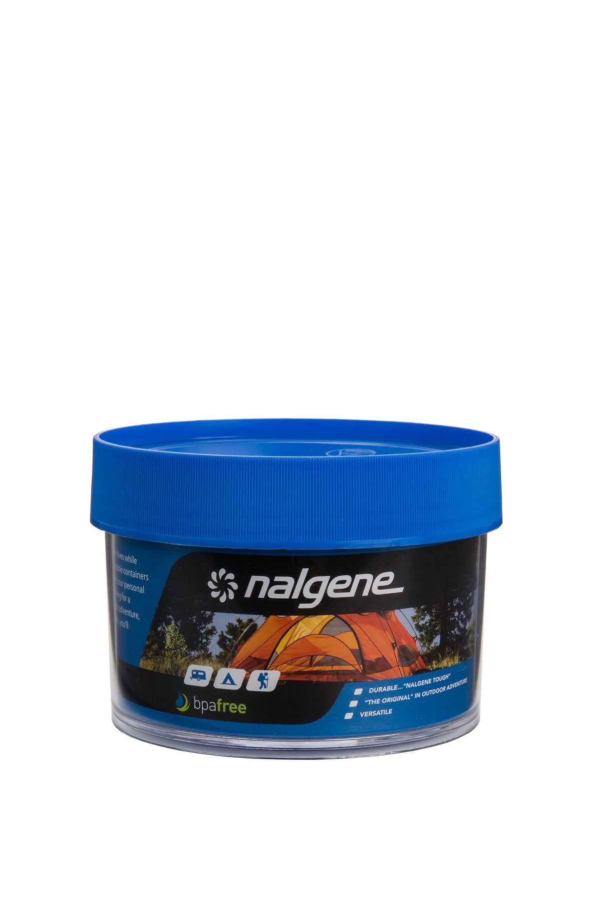 Nalgene product detail: 16oz Storage Jar – Blue Lid H8 — 16oz Storage Jar – Blue Lid