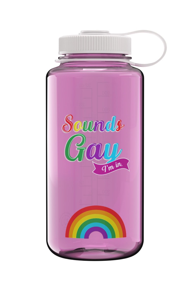 Nalgene product image: 32oz Wide Mouth Pride Bottle M8 — 32oz Wide Mouth Pride Bottle