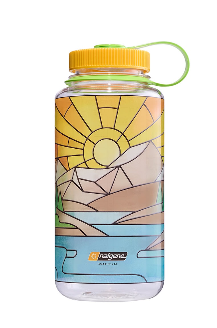 Nalgene product view: 32oz Wide Mouth Stained Glass Print Bottles U5 — 32oz Wide Mouth Stained Glass Print Bottles
