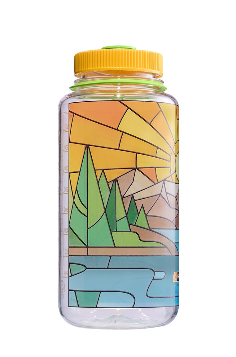 Nalgene product image: 32oz Wide Mouth Stained Glass Print Bottles U5 — 32oz Wide Mouth Stained Glass Print Bottles