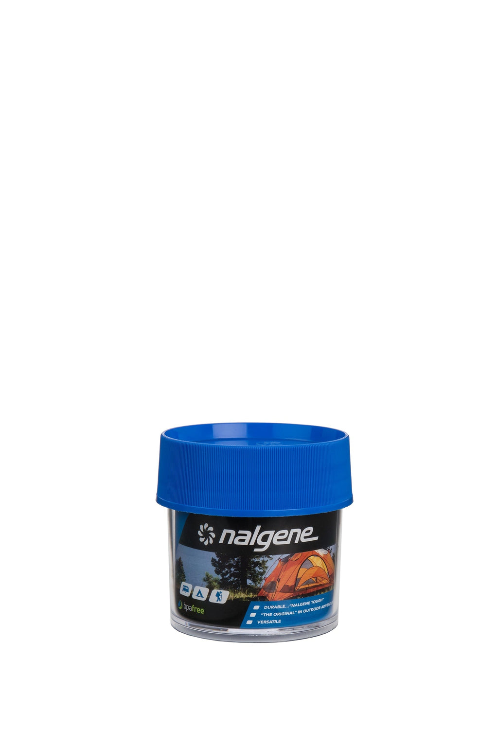 Nalgene product view: 4oz Storage Jar – Blue Lid N7 — 4oz Storage Jar – Blue Lid