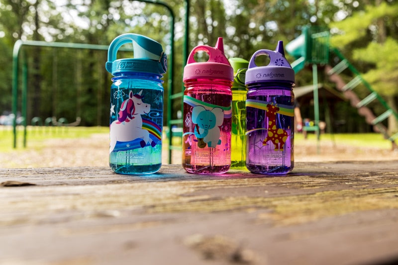 Nalgene product view: 12oz Kids Grip-N-Gulp with Graphics D9 — 12oz Kids Grip-N-Gulp with Graphics