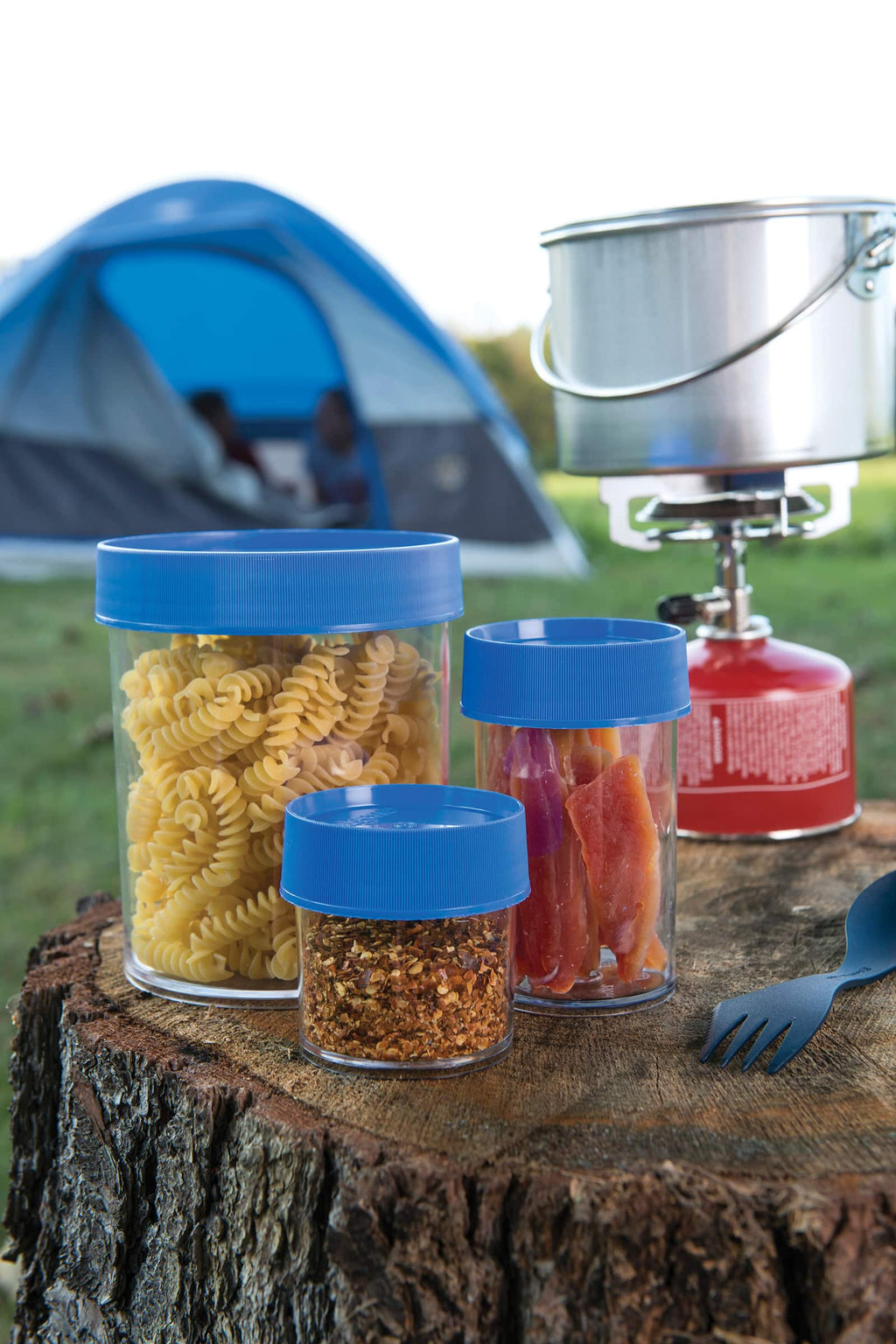 Nalgene product detail: 8oz Storage Jar – Blue Lid W5 — 8oz Storage Jar – Blue Lid