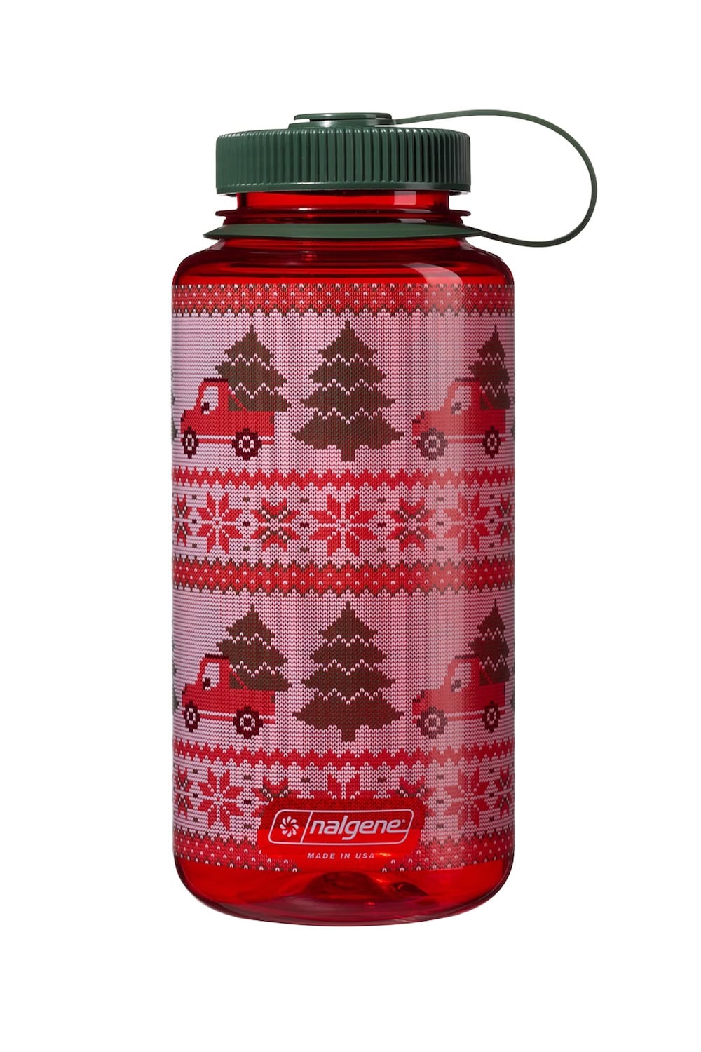 Nalgene product view: 32oz Wide Mouth Ugly Sweater Bottle B3 — 32oz Wide Mouth Ugly Sweater Bottle